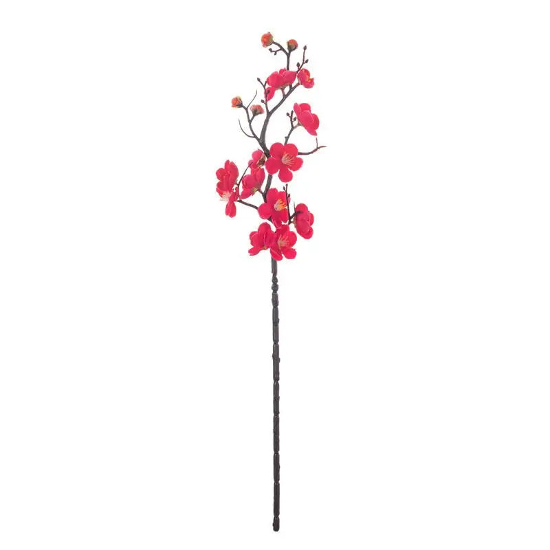 1pc Artificial Flowers Spring Plum Blossom Peach Branch Silk Flowers Home Wedding Party Decoration Christmas Wreaths Accessories