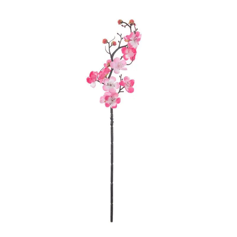 1pc Artificial Flowers Spring Plum Blossom Peach Branch Silk Flowers Home Wedding Party Decoration Christmas Wreaths Accessories