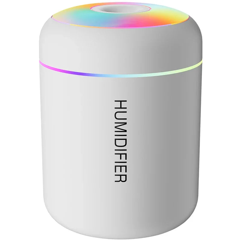 Mini Air Humidifier USB Electric Aroma Diffuser Essential Oil Purifier Aromatherapy Mist Maker Lights For Car Home Bedroom (180ML)